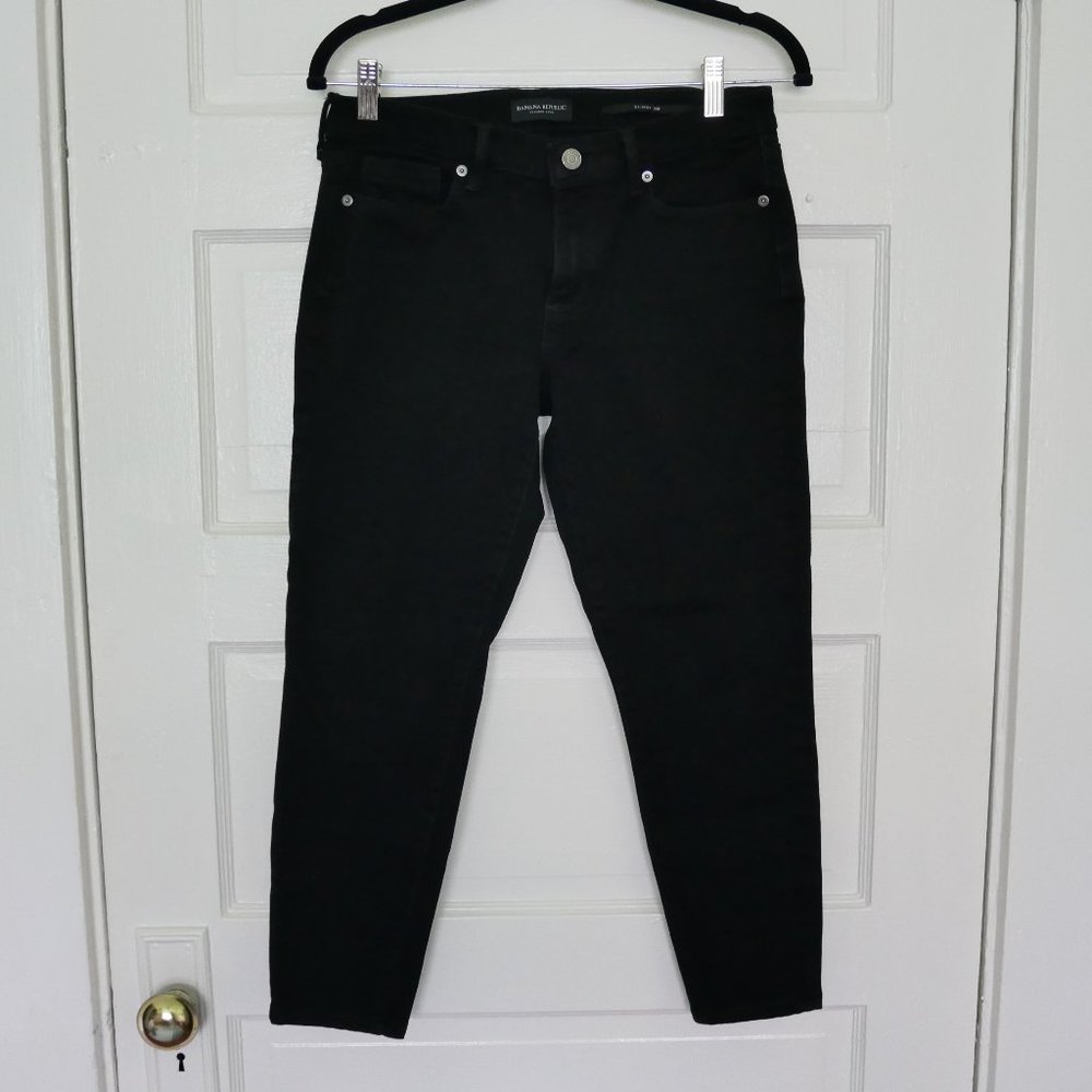 Banana Republic Black Skinny Jeans 28 Petite